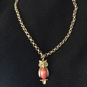 Stella and Dot owl necklace